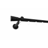  Paris fekete színű 1 rudas belsősínes fém karnis szett (19 mm) - 240 cm