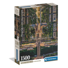  Párizs Flying Over 1500 db-os Compact puzzle Clementoni puzzle, kirakós