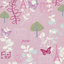  Párizs mintás öntapadós tapéta tapéta, díszléc és más dekoráció