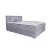 Parkbútor ARAMIS középszürke kárpitozott boxspring ágy 180*200