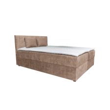 Parkbútor ATOS bézs kárpitozott boxspring ágy 160*200 ágy és ágykellék