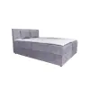 Parkbútor ATOS középszürke kárpitozott boxspring ágy 160*200