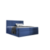 Parkbútor ST6 kárpitozott kék boxspring ágy 180*200