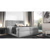 Parkbútor ST6 kárpitozott világosszürke boxspring ágy 160*200