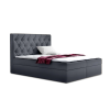 Parkbútor TYP 56 sötétszürke kárpitozott boxspring ágy 160*200