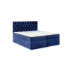Parkbútor TYP 58 kárpitozott sötétkék boxspring ágy 160*200
