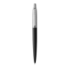 Parker Golyóstoll, 0,7 mm, ezüst színű klip, bond street fekete tolltest, PARKER, "Royal Jotter", kék