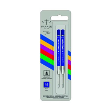Parker Golyóstollbetét, 1mm, M, economy, PARKER "Royal", kék, 2db/bliszt tollbetét