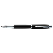Parker Rollertoll, 0,5 mm, ezüst színű klip, fekete tolltest, PARKER "IM Royal", fekete toll