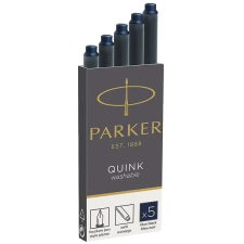 Parker tintapatron, mosható, kékesfekete – 5 darab tollbetét