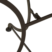 PARKLIFE PARKLIFE összecsukható asztal, félkör alakú, natúr-fekete kerti bútor