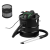 Parkside PAS 1200 F5 inox nemesacél 1200W 18L hamuporszívó, kandalló porszívó (zöld - fekete motorral)