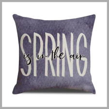  Párnahuzat 45 x 45 cm - Tavasz felirattal POD169 lakástextília