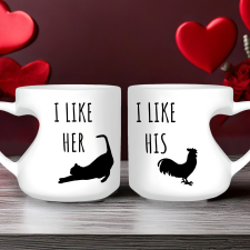  Páros szív bögre - I like bögrék, csészék