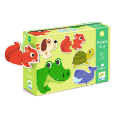  Párosító puzzle - Állatos, 20 db-os - Animals puzzle, kirakós
