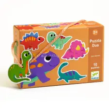  Párosító puzzle - Dinócskák - Duo Dinos puzzle, kirakós