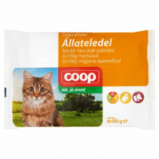 PARTNER IN PET FOOD HUNG.KFT Coop teljes értékű állateledel felnőtt macskák számára 4 x 100 g macskaeledel