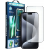 Partner Tele.com Apple iPhone 15 Plus, 5D Full Glue hajlított tempered glass kijelzővédő üvegfólia felhelyezőkerettel, fekete ( )