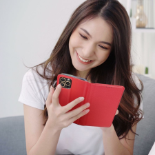 Partnertele Smart Case könyvtok HONOR X7a piros tok és táska
