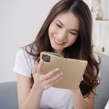 Partnertele Smart Case könyvtok MOTOROLA MOTO Edge 40 PRO arany tok és táska