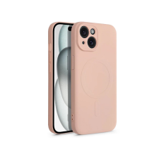 Partnertele Szilikon Mag Cover tok Magsafe kompatibilis iPhone 15 PLUS pink tok és táska