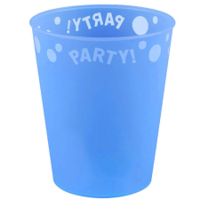 PARTY Blue, Kék pohár, műanyag 250 ml babaétkészlet