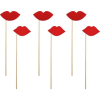 Party Deco Fényképezési Kellék - 6 Darab, Ajak Pálcán (5901157463203)