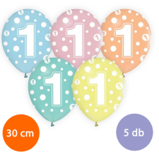  Party lufi 1. évszámos 5db-os kiszerelésben party kellék