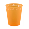 PARTY Narancssárga micro műanyag pohár orange 250ml