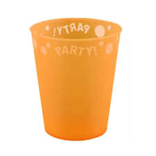 PARTY Narancssárga micro műanyag pohár orange 250ml konyhai eszköz