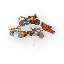 Partycuccos Torta beszúró/topper, Motoros, 5db-os sütés és főzés
