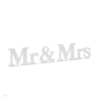 PartyDeco Fából készült Mr & Mrs felirat, fehér, 50x9,5 cm