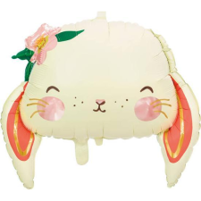 PartyDeco Fólia Lufi Nyuszi Fej Virággal 50x45cm FB123 (511569) party kellék