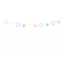 PartyDeco Garland Unicorn - Csillagok, 1,4 m party kellék