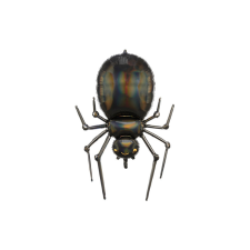 PartyDeco Spider fólia lufi, 60x101cm, fekete party kellék