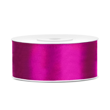 PartyDeco Szatén szalag fukszia 25mm/25m szalag, zsinór