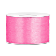 PartyDeco Szatén szalag rózsaszín 38mm/25m szalag, zsinór
