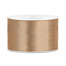 PartyDeco Szatén szalag világos arany 38mm/25m szalag, zsinór