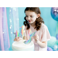 PartyDeco Tortafeltét Mermaid, irizáló, 24,5 cm (1 db / 3 db) party kellék