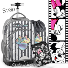  Paso Minnie gurulós iskolatáska Silver Strip SZETT - Paso iskolatáska
