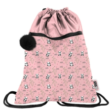 PASO Panda zsinóros hátizsák, tornazsák - Pink tornazsák