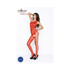 Passion BS036 - rózsás, nyitott overall (piros) - S-L body