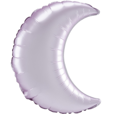  Pastel Pink szatén hold fólia lufi 43 cm party kellék