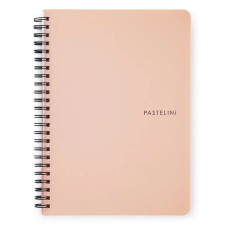 PASTELINI Spirálfüzet vonalas PASTELINI A/5 60 lapos barack füzet