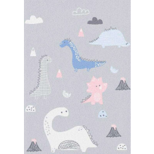  Pasztel gyerekszőnyeg D726A_SFI22 vilgásoszürke dínó mintás 160x230 cm lakástextília
