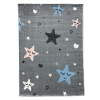  Pasztel gyerekszőnyeg E641A_SFI24 csillag mintás pasztelszürke 160x230 cm