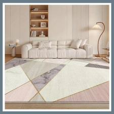 Pasztell geometria bársonyszőnyeg – 120x180 cm LP919422-2 lakástextília