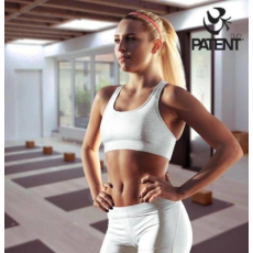 PatentDuo Női Sportmelltartó Pamut - Fehér - PATENTDUO