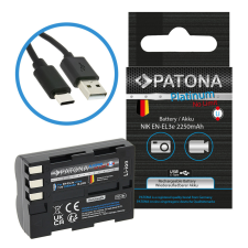 PATONA Nikon EN-EL3E PATONA PLATINUM USB C fényképezőgép akkumulátor (1373) digitális fényképező akkumulátor
