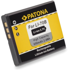 PATONA Olympus Li-70b kompatibilis, 650 mAh, Li-Ion digitális fényképező akkumulátor